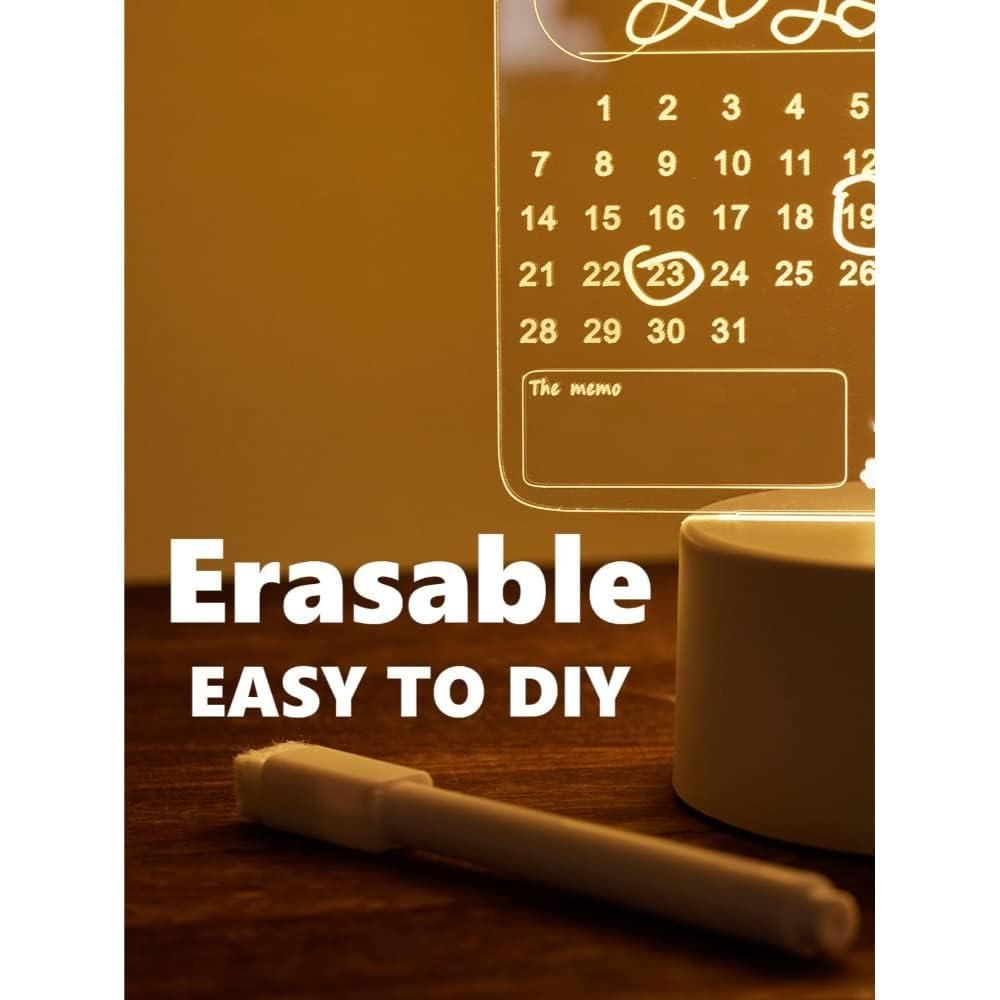 3D Acrylic Writing Board with Pen and Light