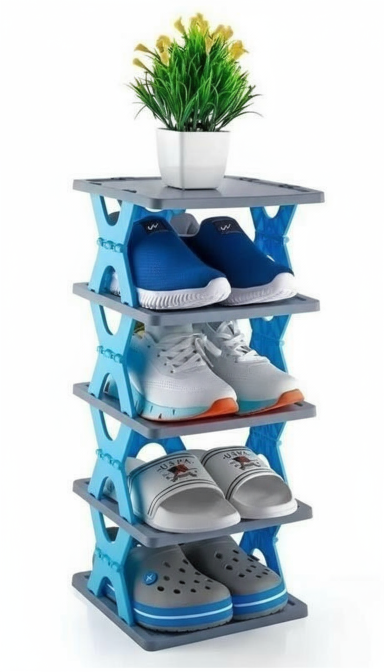 Smart Foldable Shoes Tier Shoe Rack 4 Layer